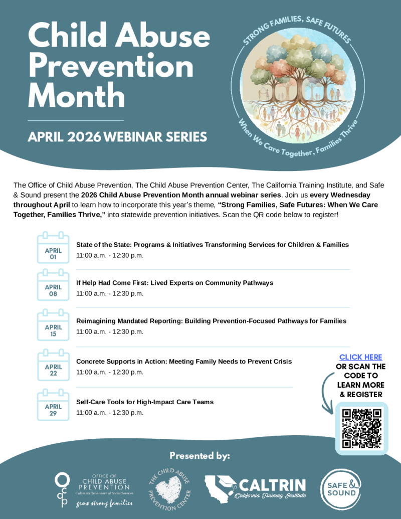 CAP Month Webinar Series (April 2026)