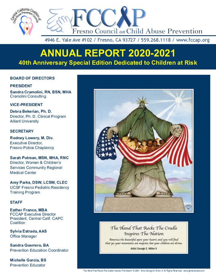 FCCAP 2020–2021 Annual Report cover