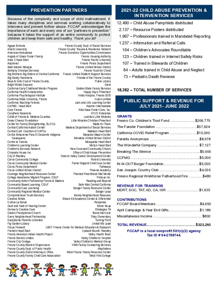 FCCAP 2021–2022 Annual Report cover