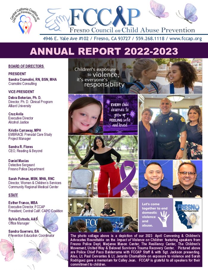 FCCAP 2022–2023 Annual Report cover